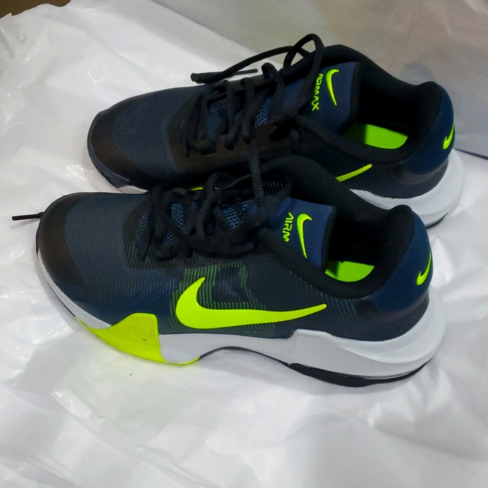 Nike Air Max Impact 4 Armory Navy Volt sneakers size 7